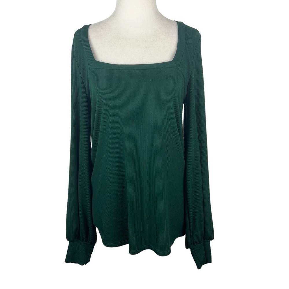 VINE & LOVE SQUARE NECK LONG SLEEVED BLOUSE